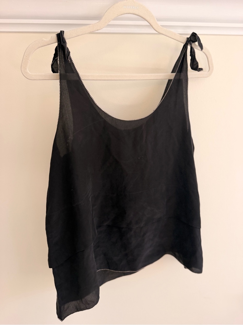 Club Monaco silk camisole black tank top